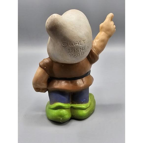 Vintage Walt‎ Disney Snow White & Seven Dwarfs DOC Ceramic Figurine Garden Gnome - Picture 7 of 11